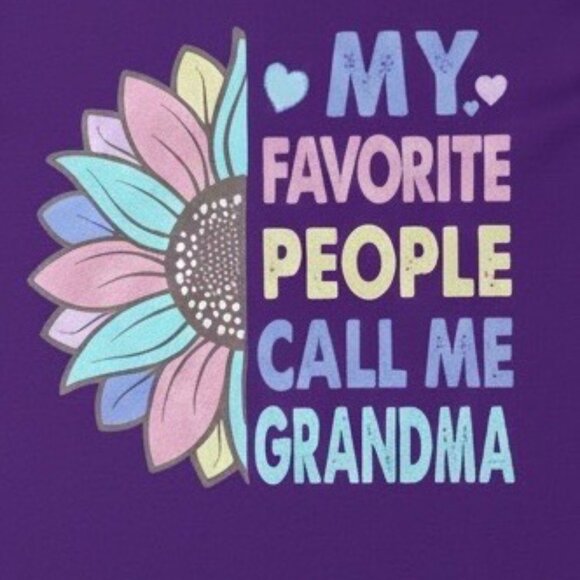 Women’s “My Favorite People Call Me Grandma” Tee - Picture 3 of 3